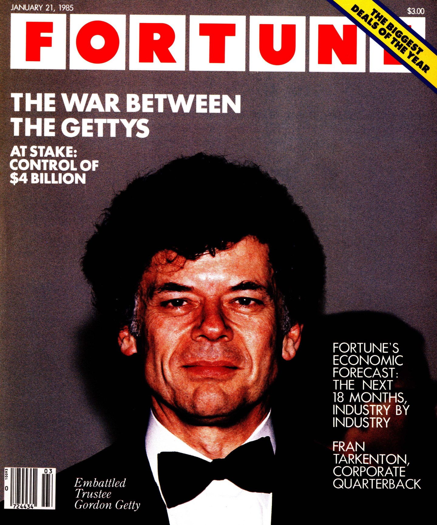 Fortune: January 21, 1985: War Between the Gettys: cover