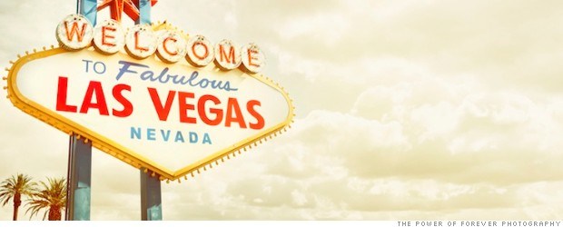Vintage Welcome to Fabulous Las Vegas Sign Panoramic