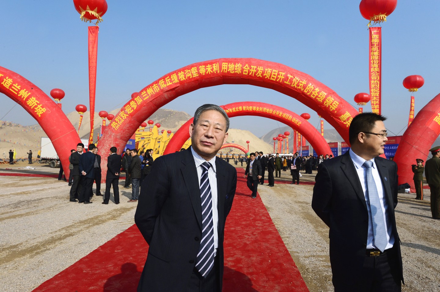 Yan Jiehe at Lanzhou ceremony 2012