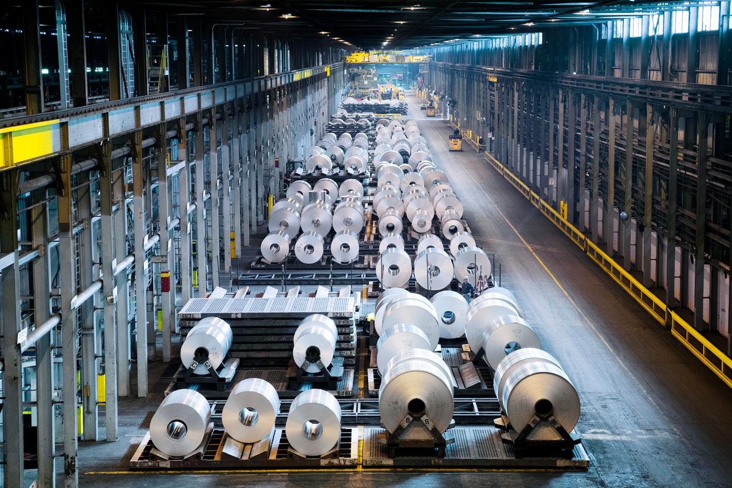 ALCOA DAVENPORT WORKS IN IOWA. ALUMINUM.
