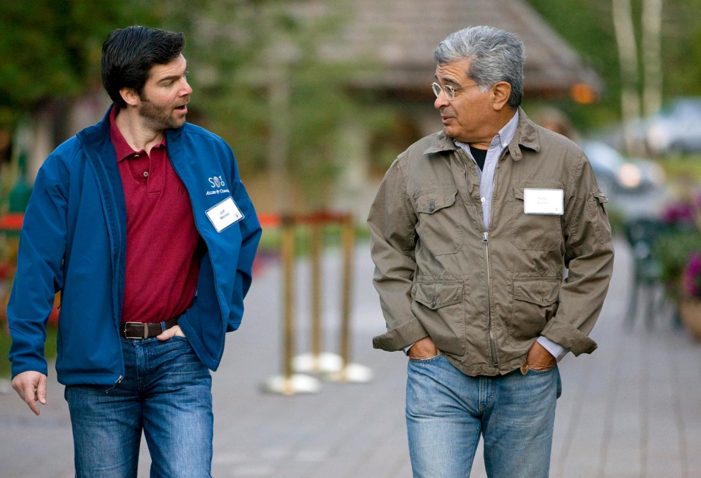 LinkedIn's Jeff Weiner with Terry Semel
