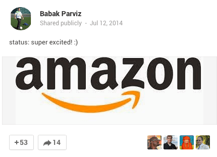 Babak Parviz Amazon