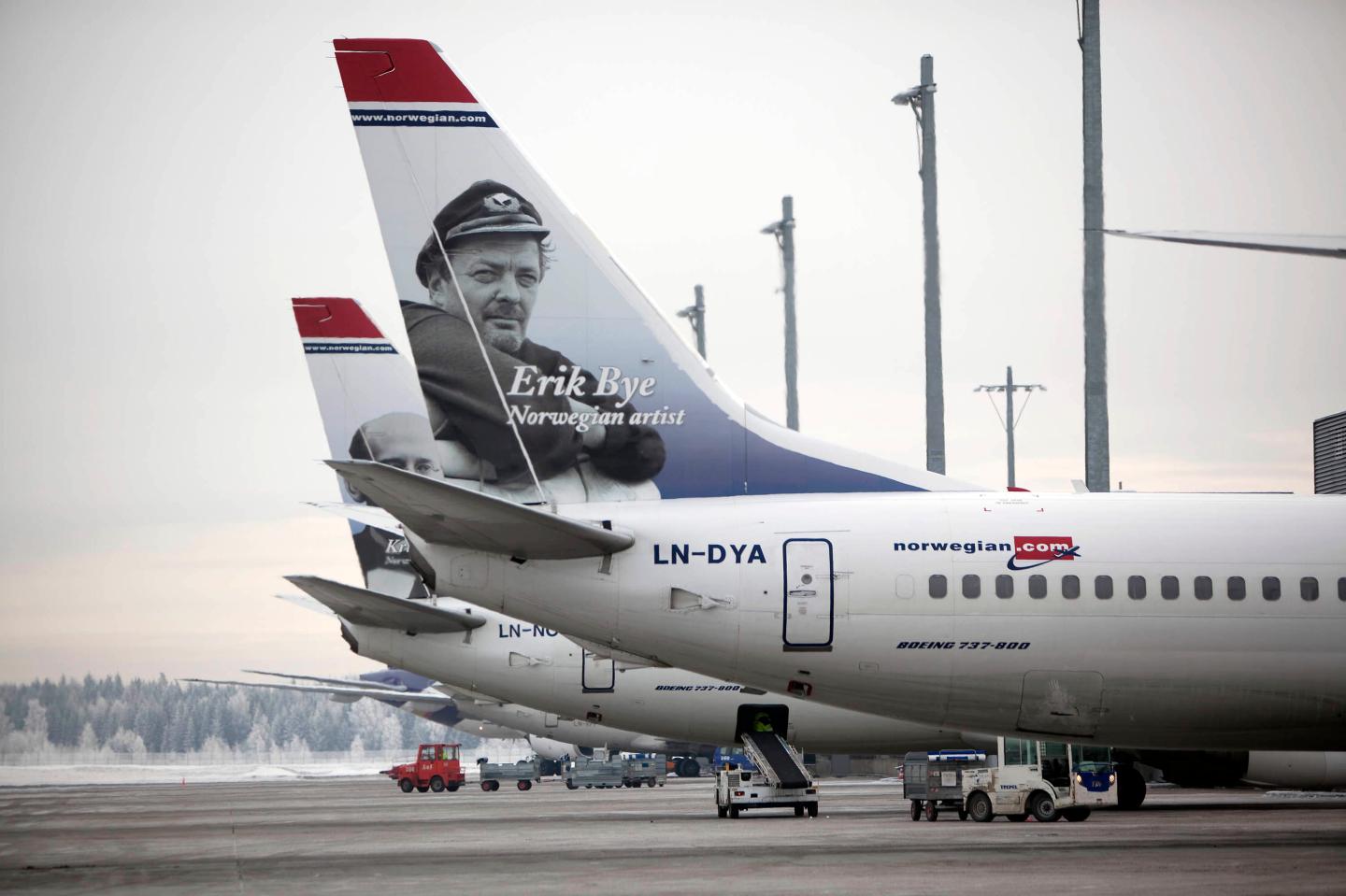 SAS AB Aircraft At Oslo Airport