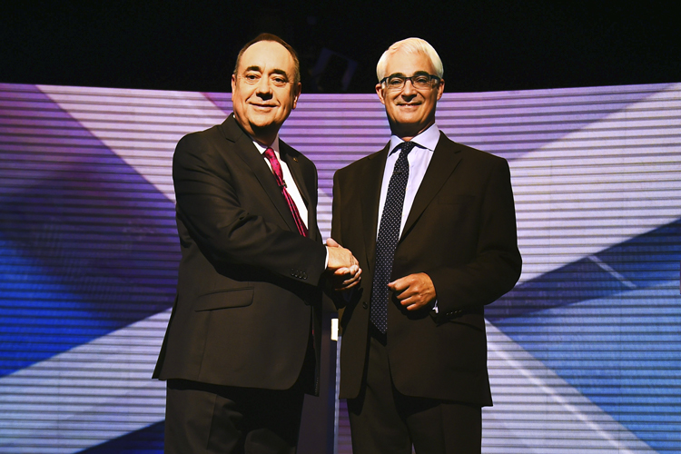 Television Debate Between Alex Salmond And Alistair Darling