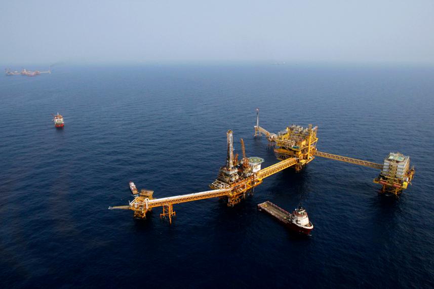 Mexico's state-run oil monopoly Pemex's platform "Ku Maloob Zaap" is seen in the Northeast Marine Region of Pemex Exploration and Production in the Bay of Campeche