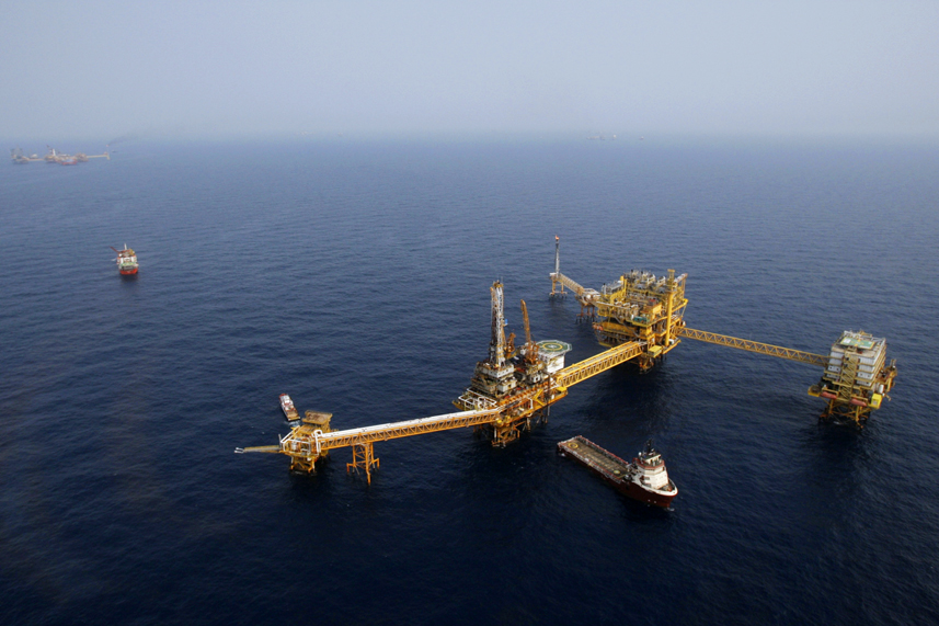 Mexico's state-run oil monopoly Pemex's platform "Ku Maloob Zaap" is seen in the Northeast Marine Region of Pemex Exploration and Production in the Bay of Campeche