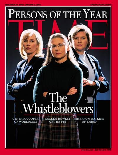 TIME Whistleblowers cover