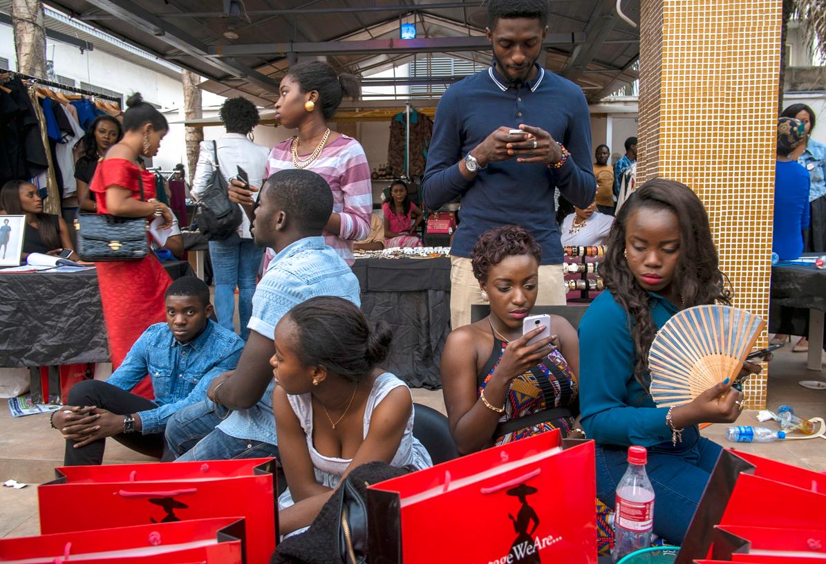Young Nigerian shoppers