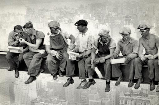 workers wearing google glass