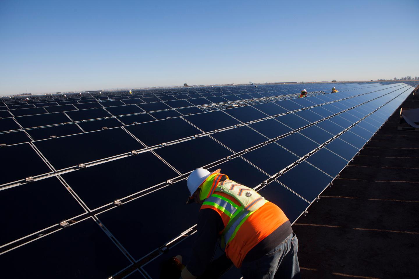 Construction At The Tenaska Imperial Solar Energy Center South Project