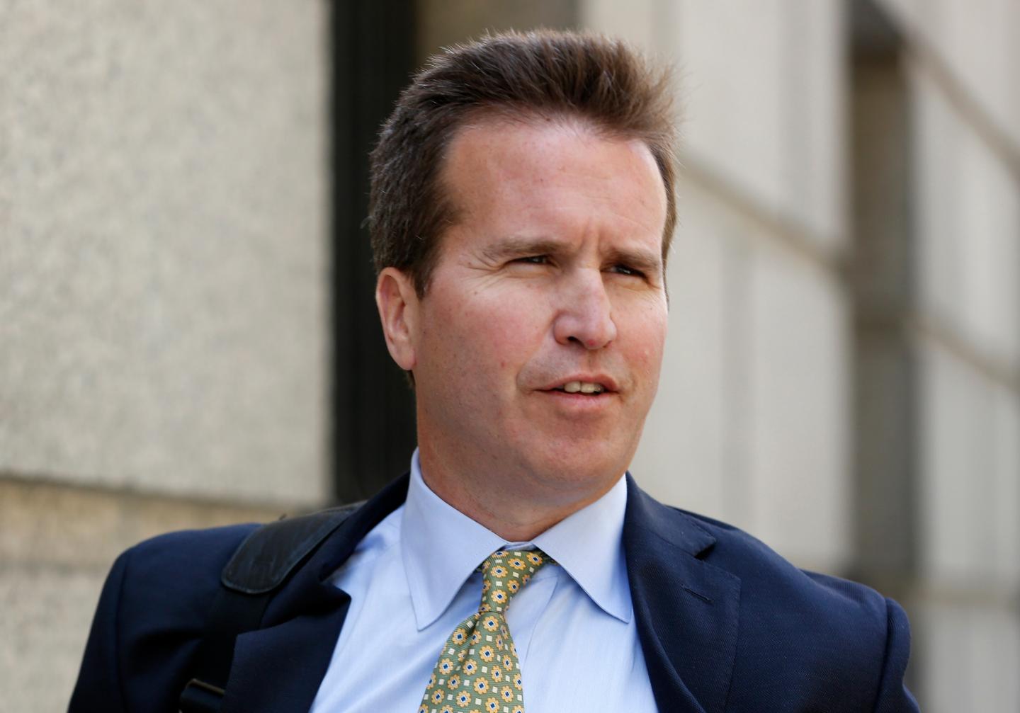 Newman, Diamondback Capital Management portfolio manager, exits the United States Court in Manhattan
