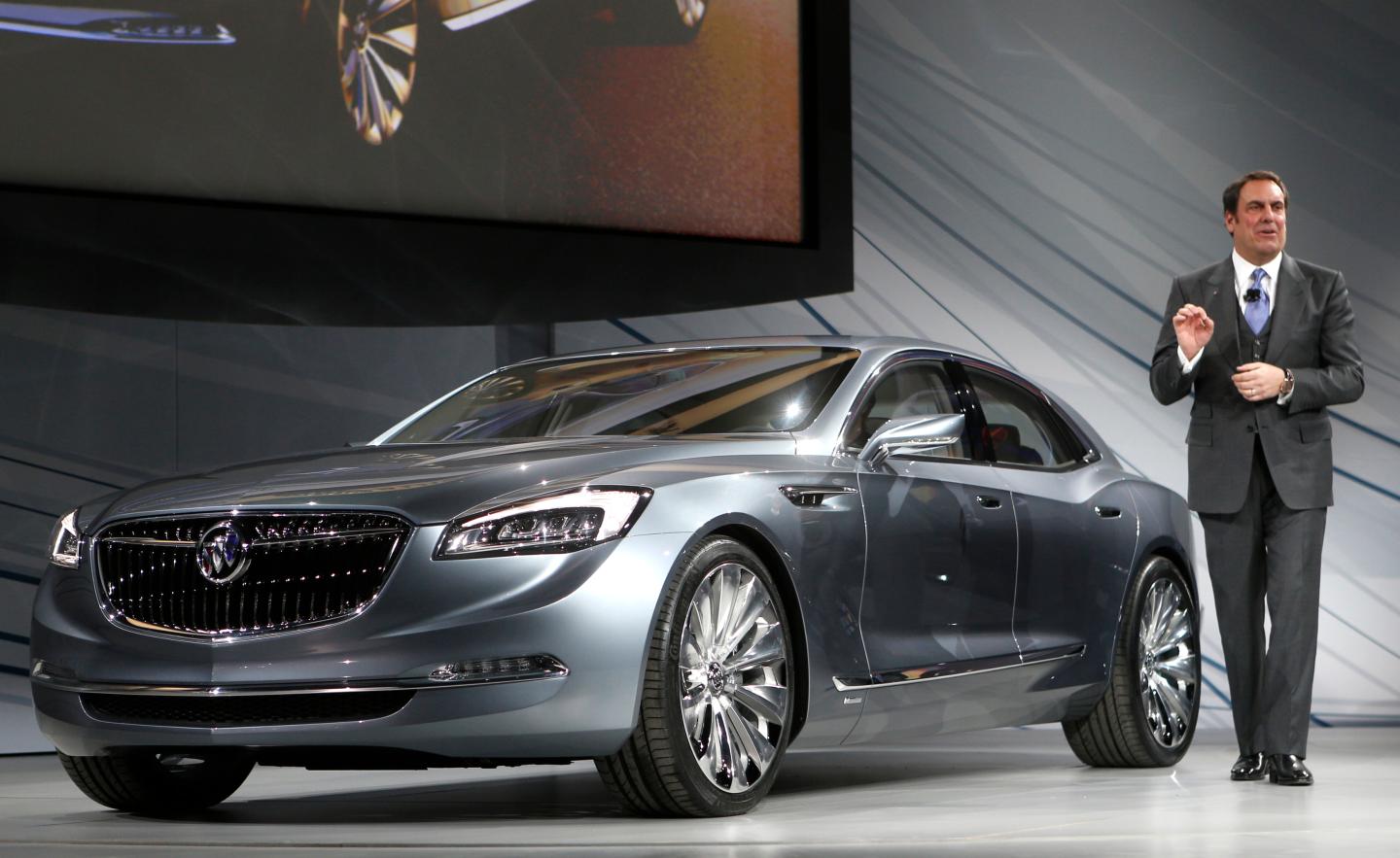 Mark Reuss introduces the Buick Avenir concept vehicle before press days of the North American International Auto Show (NAIAS) in Detroit