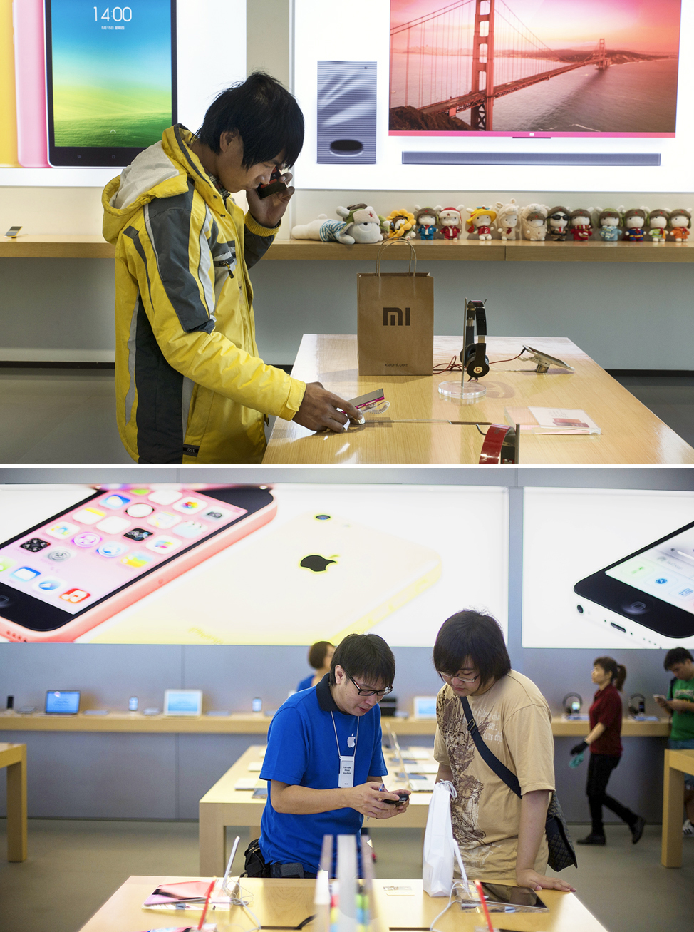 Xiaomi store, Apple Store, Chinese Cell Phone