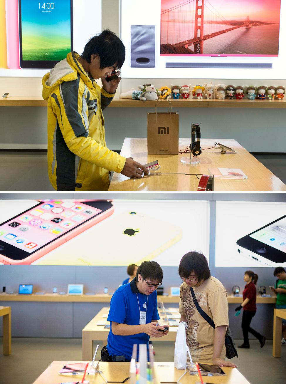 Xiaomi store, Apple Store, Chinese Cell Phone