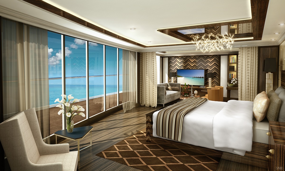 Regent Seven Seas Explorer Master Bedroom