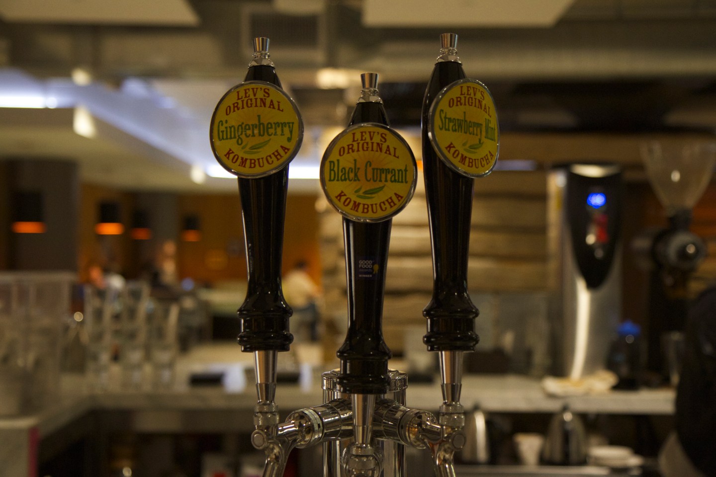 Kombucha on tap at the Lodge at Twitter's headquarters.
