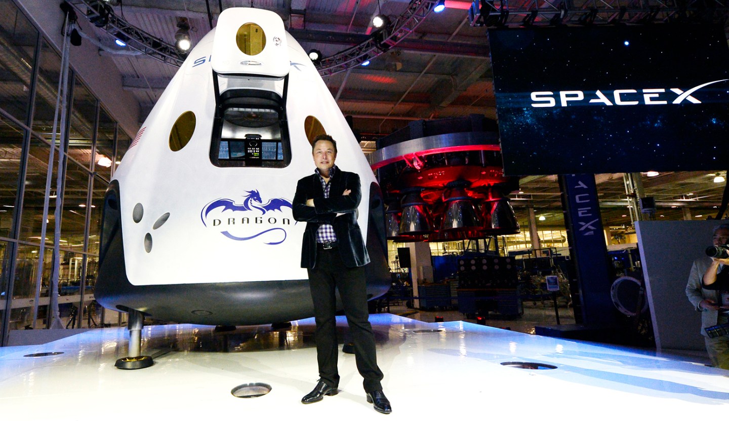 SpaceX CEO Elon Musk Unveils Company's New Manned Spacecraft, The Dragon V2