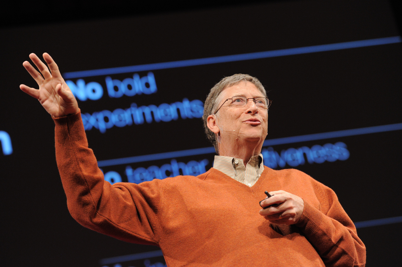 Bill Gates at TED 2011.