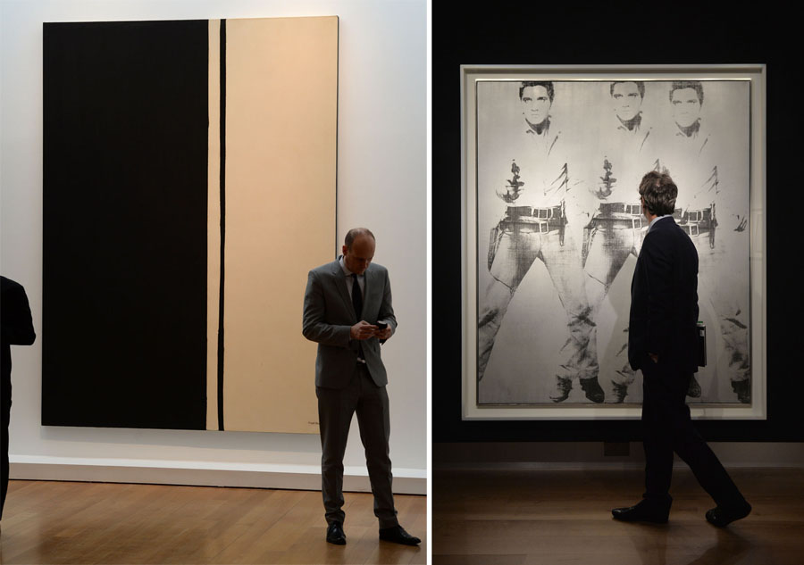 Christie's, Barnett Newman, Andy Warhol