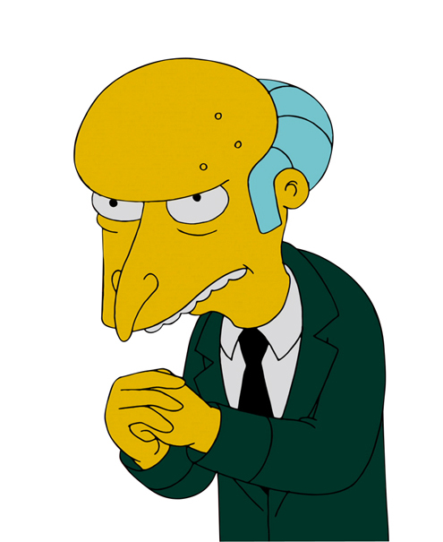 Fred Olsen, Timex, The Simpsons, Mr. Burns