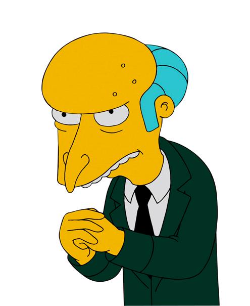 Fred Olsen, Timex, The Simpsons, Mr. Burns