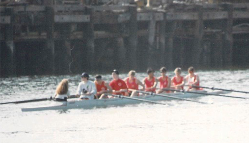 This is me with my team in high school. No comment on  my big 80’s hairstyle …