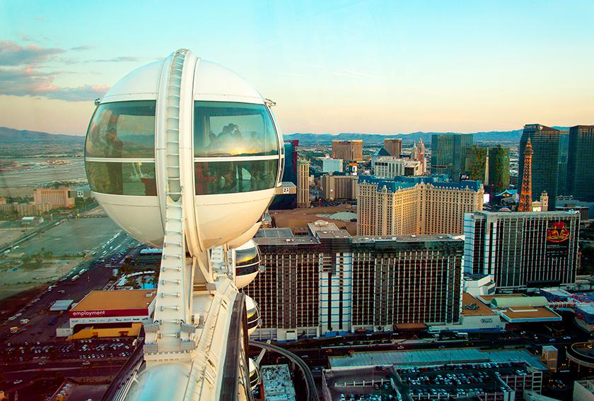 Ceasar's Palace Las Vegas. High Roller observation wheel