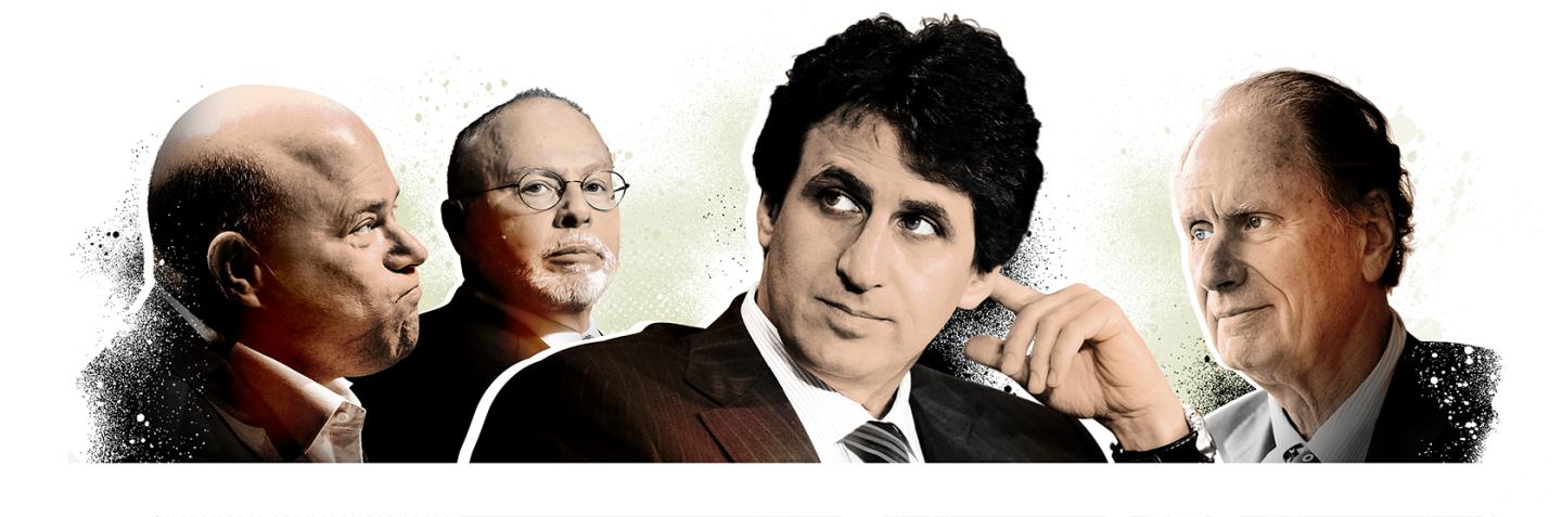 David Tepper-Appaloosa, Paul Singer- Elliot Management, Marc Rowan-Apollo, David Bonderman- TPG