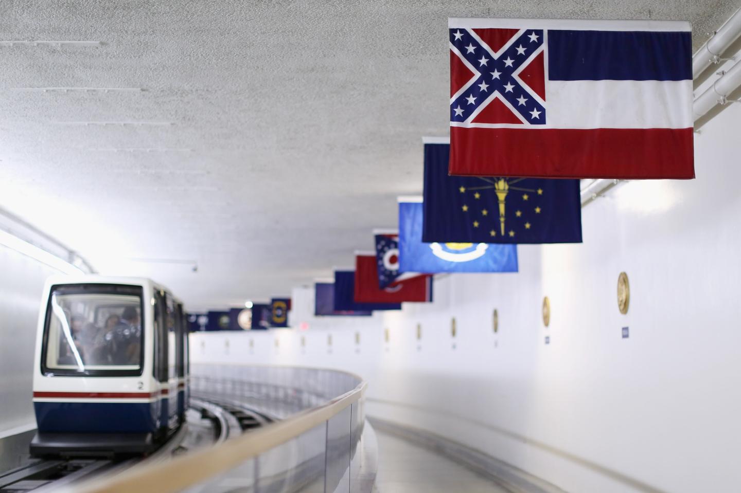 Mississippi State Flag Under Scrutiny Amid Calls For South Carolina To Take Down Confederate Flag Outside Its Capitol