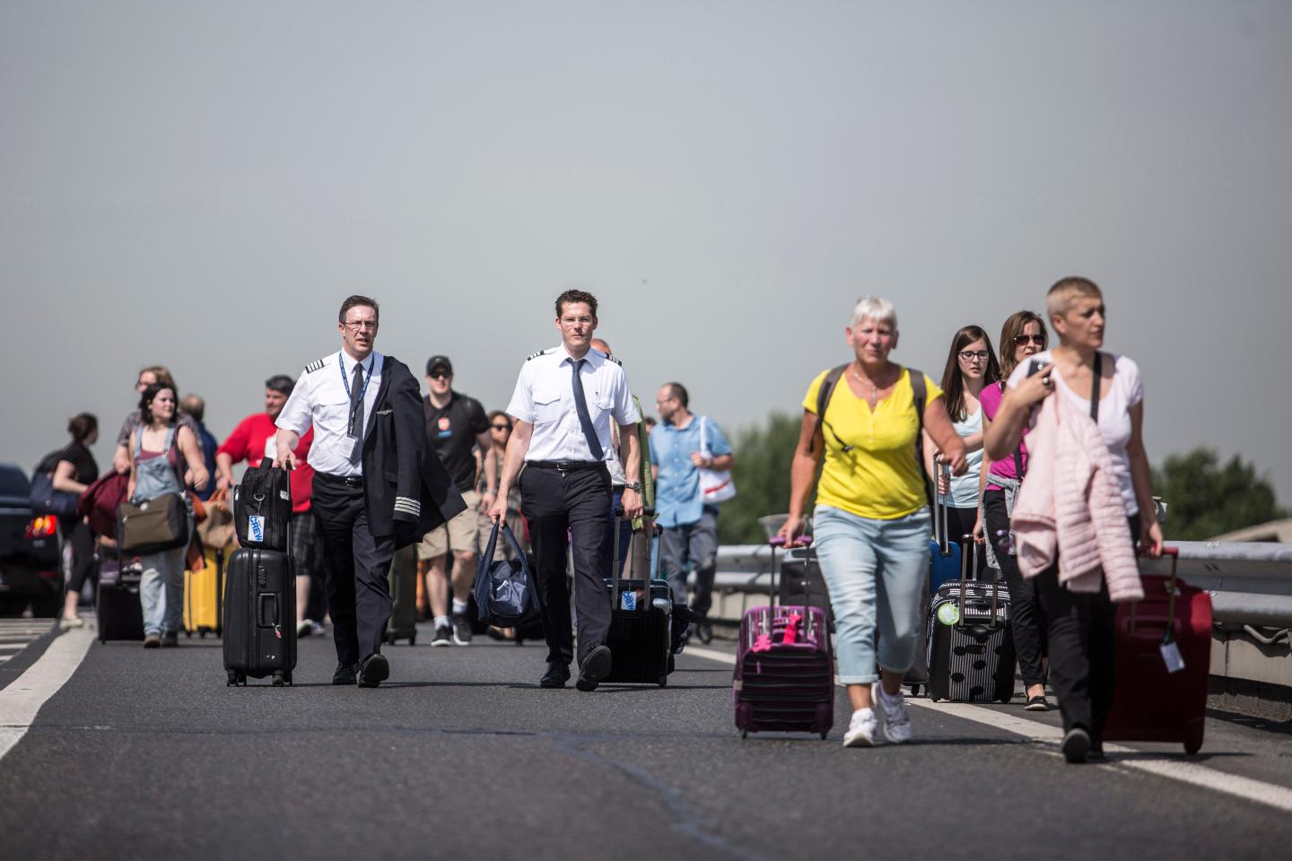 French Taxi Drivers Protest Over Uber Technologies Inc.'s Car Sharing Service