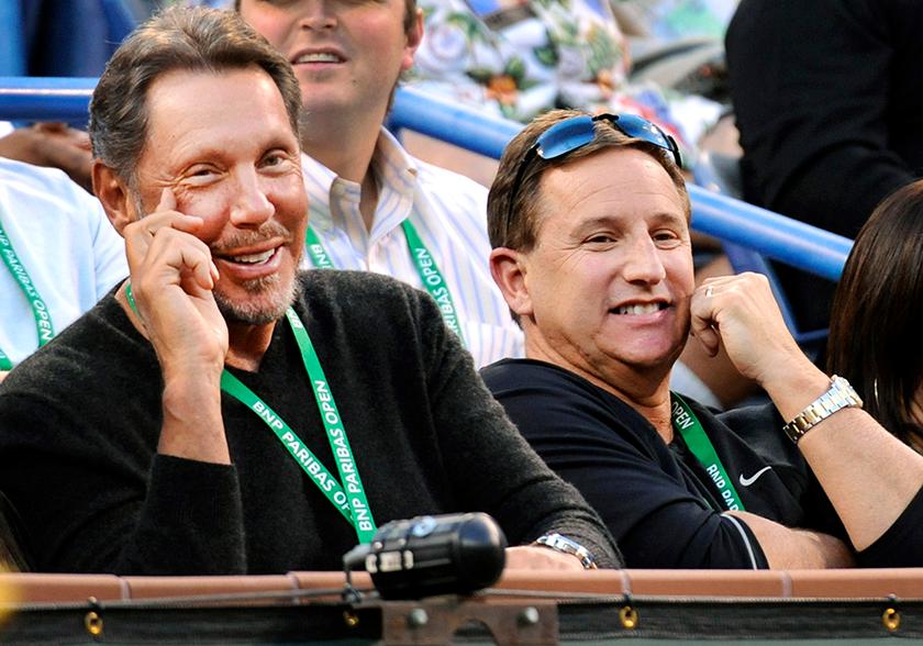 Oracle's Larry Ellison and Mark Hurd