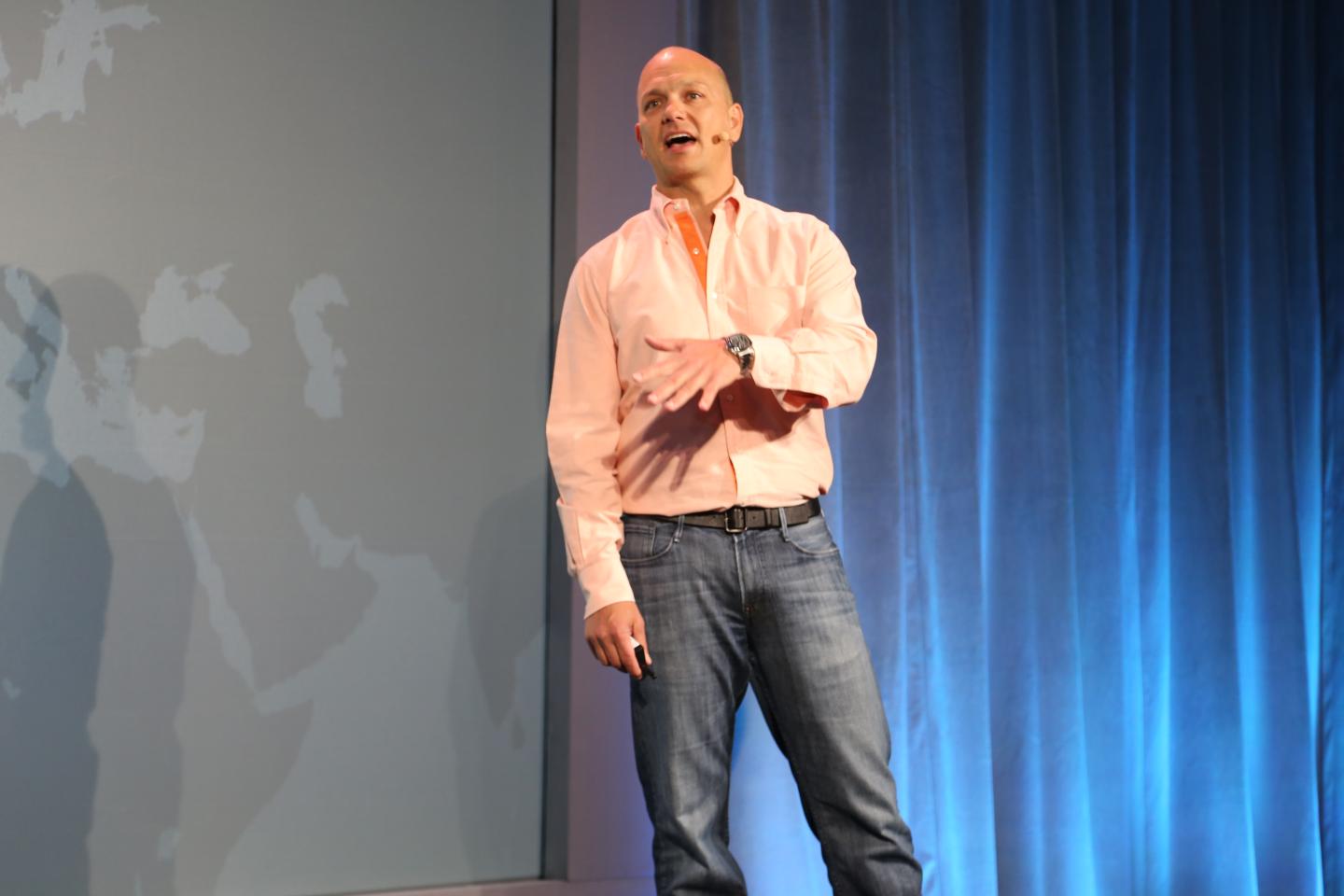 Nest co-founder CEO Tony Fadell at Nest's press conference.