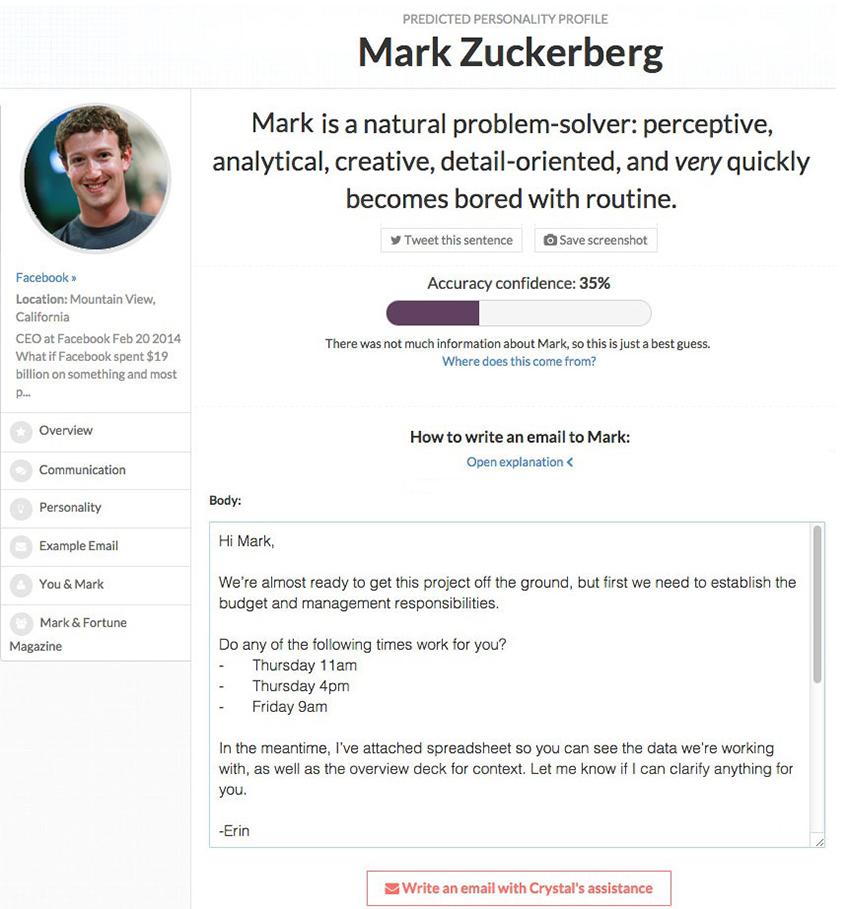 Mark Zuckerberg Crystal profile