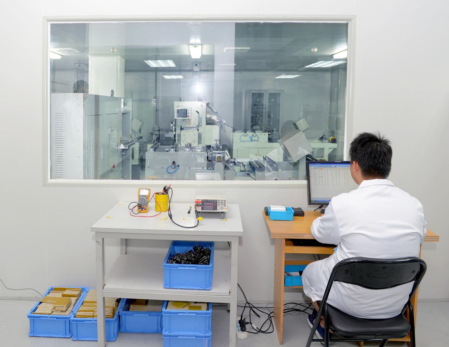 Battery startup Amprius' production pilot line in Nanjing, China.