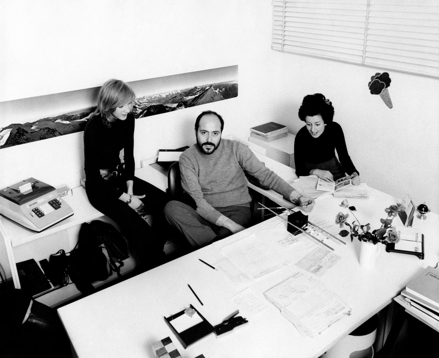 Elio Fiorucci In His Office