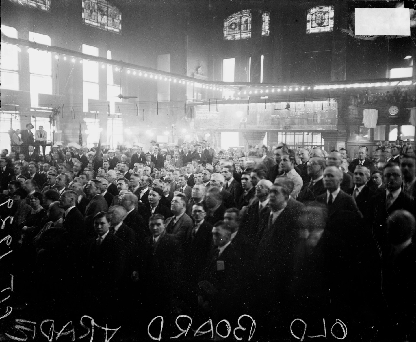 Crowd At Chicago's Board Of Trade