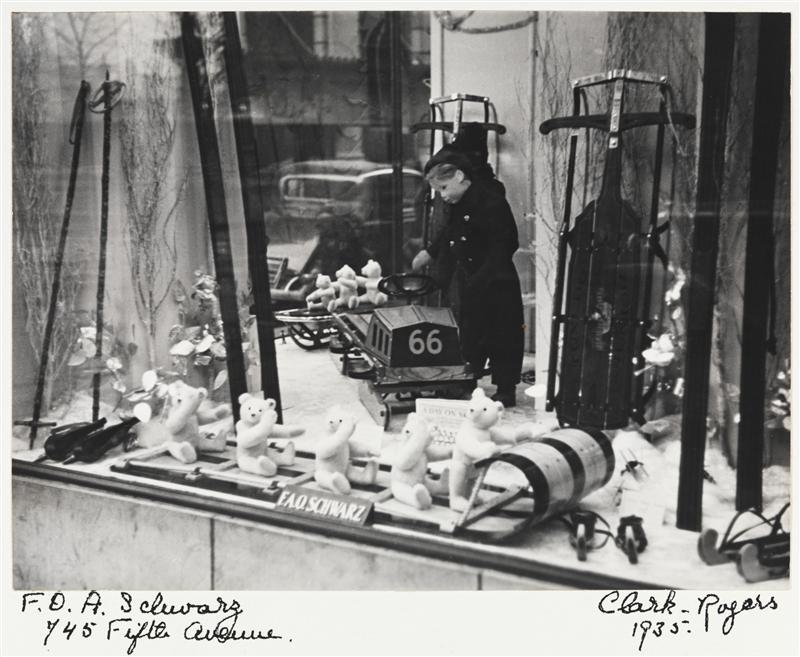 F.A.O. Schwarz display window at it's Fifth Avenue location in 1935. 