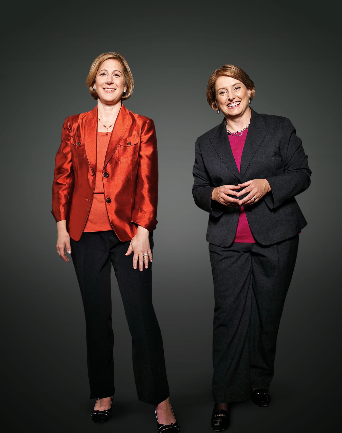 Stephanie Tilenius, left, runs eBay North America; her boss, Lorrie Norrington, heads eBay's global marketplace sites.