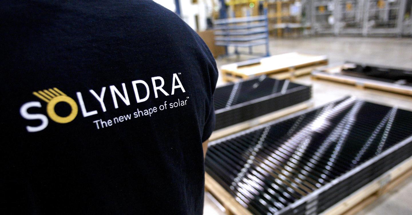 Solyndra Solar Cell Arrays At Fremont Manufacturing Plant