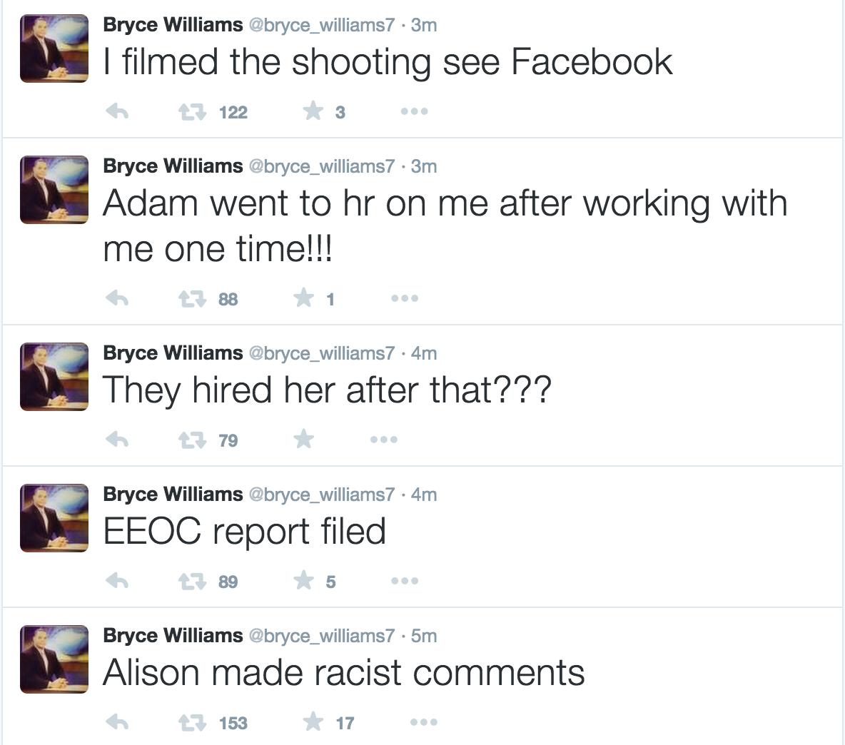Roanoke gunman tweets