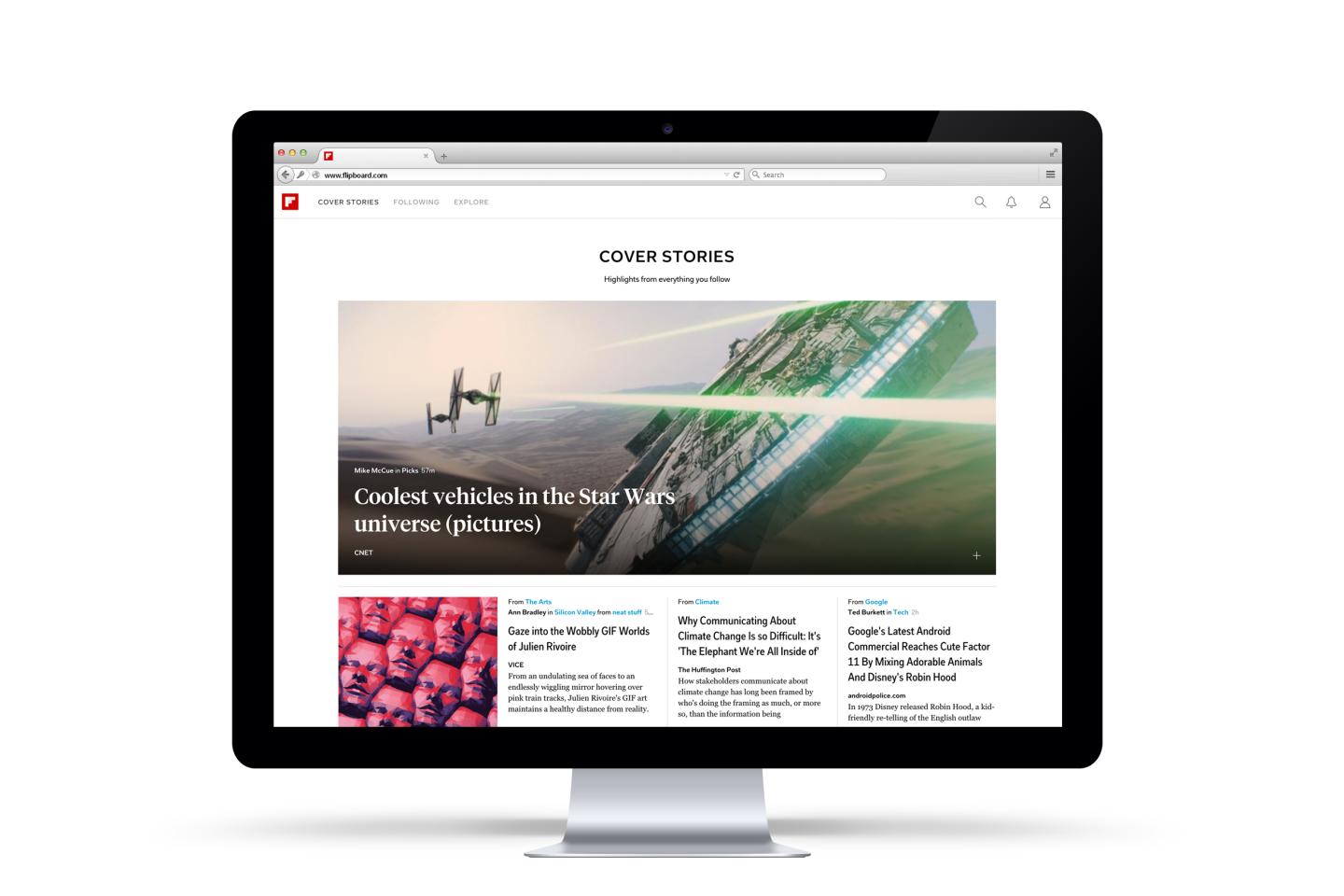 Flipboard cover stories