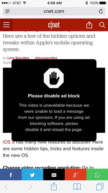 Ad block war