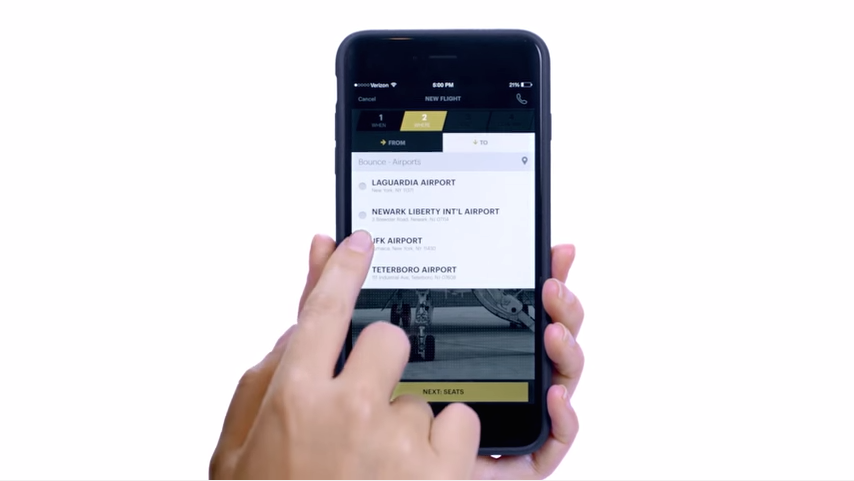 Blade mobile application with hand
