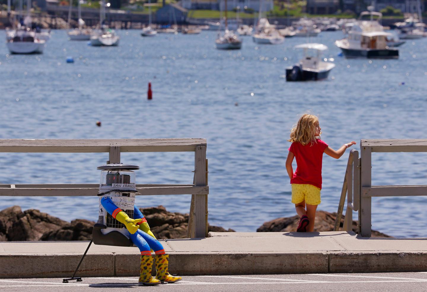 APTOPIX Hitchhiking Robot