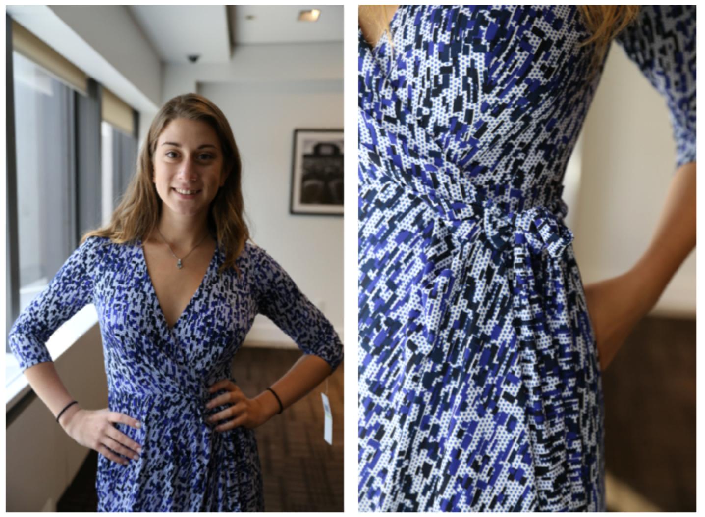 Ivy & Blu wrap dress ($56); photo by Marina Zarya (Time Inc)