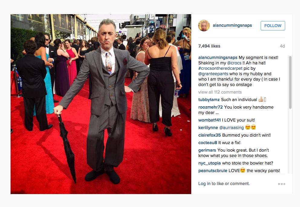 alan cumming red carpet instagram