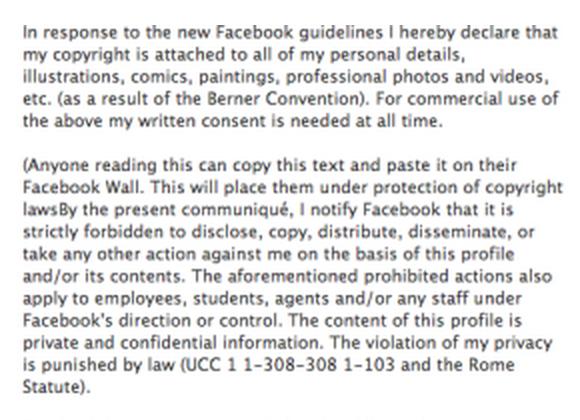 FB hoax screenshot