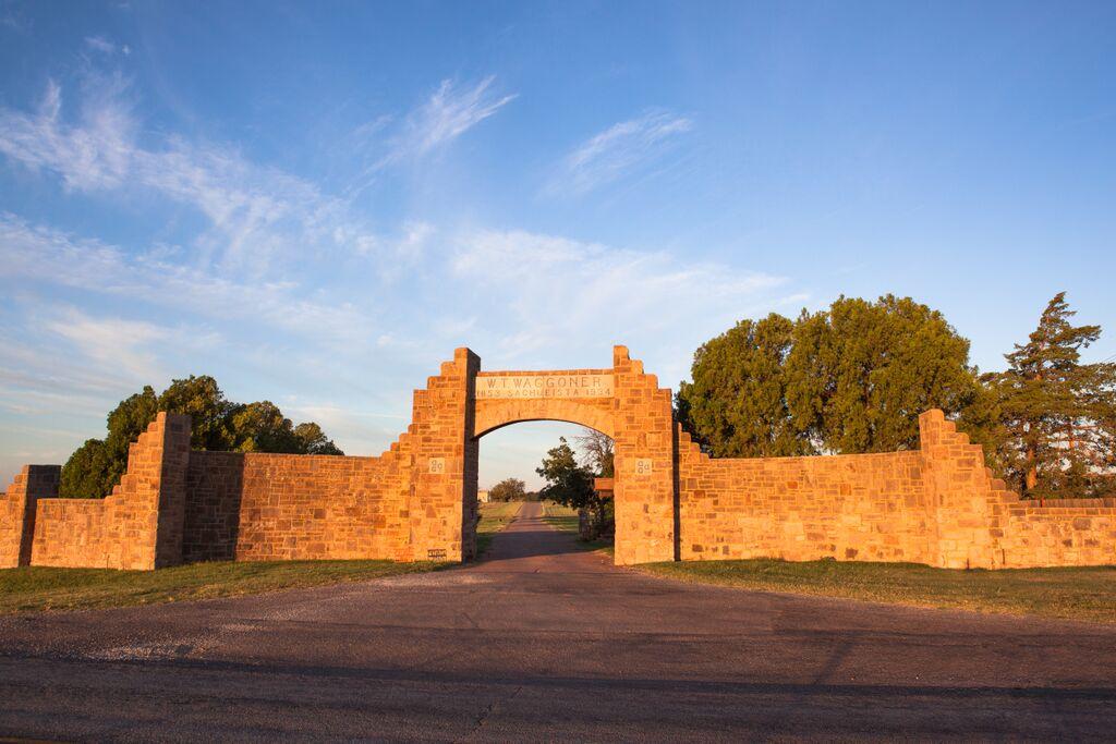 Waggoner ranch gate Texas