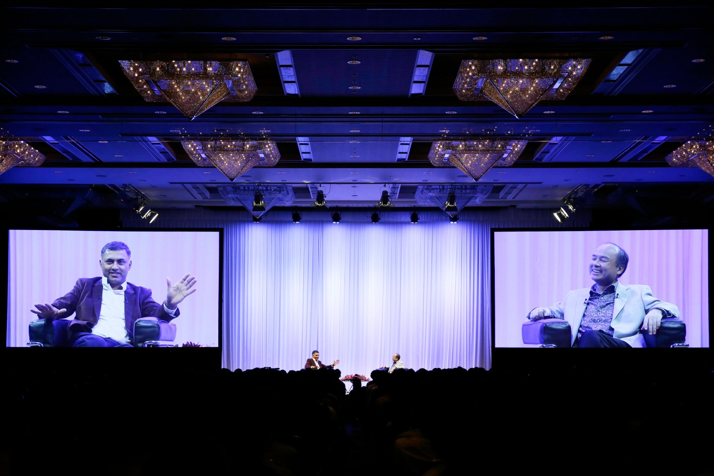 SoftBank Chairman Masayoshi Son And President Nikesh Arora Speak At SoftBank Academia Lecture