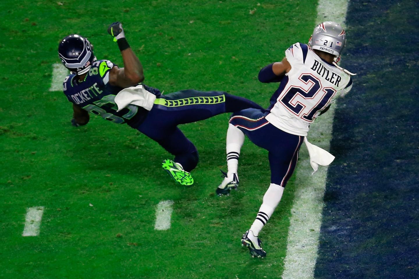 during Super Bowl XLIX at University of Phoenix Stadium on February 1, 2015 in Glendale, Arizona.